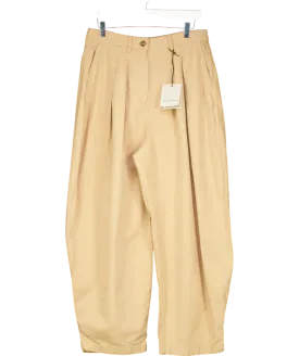 All Saints Beige Becca Voluminous Trousers UK 12